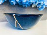 Kintsugi Blue Stoneware Bowl