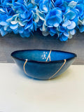 Kintsugi Blue Stoneware Bowl