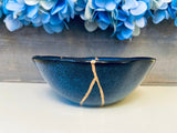 Kintsugi Blue Stoneware Bowl