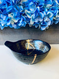 Kintsugi Dish, Kintsugi Bowl, Home Gifts, Gifts for Her, Home Decor, Anniversary Gift, Wedding Gifts, Kintsugi Repaired Black Stoneware Bowl
