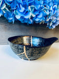 Kintsugi Dish, Kintsugi Bowl, Home Gifts, Gifts for Her, Home Decor, Anniversary Gift, Wedding Gifts, Kintsugi Repaired Black Stoneware Bowl