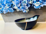 Kintsugi Repaired Aqua Glaze Sauce Dish