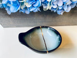 Kintsugi Repaired Aqua Glaze Sauce Dish