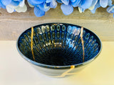 Kintsugi Blue Cobblestone Bowl