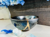 Kintsugi Bowl, Hundred Flowers Kintsugi Teacup, Handmade Home Decor, Minimalist, Japanese Gold Repair Pottery, Personalized Gifts
