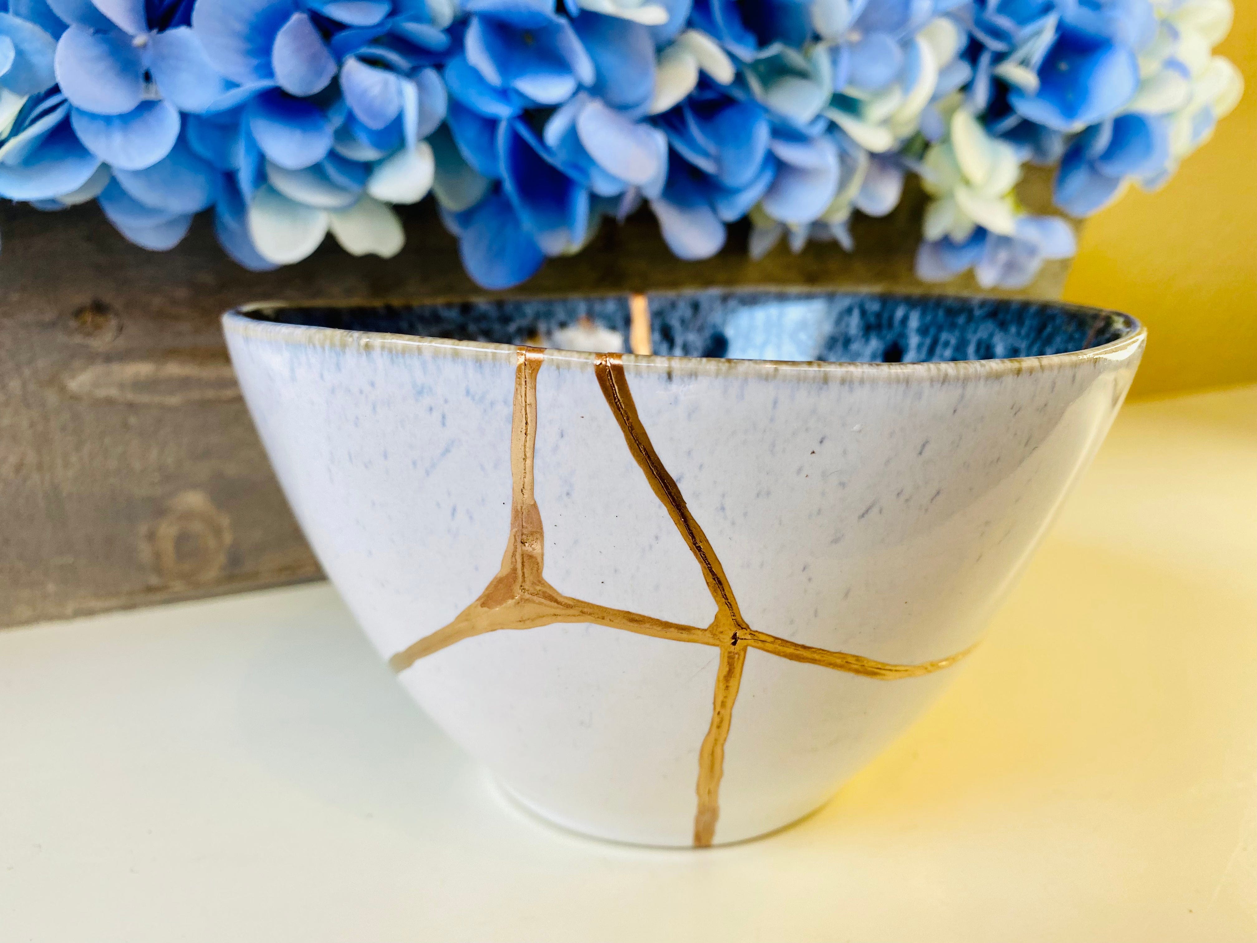Kintsugi Reactive Swirl Bowl