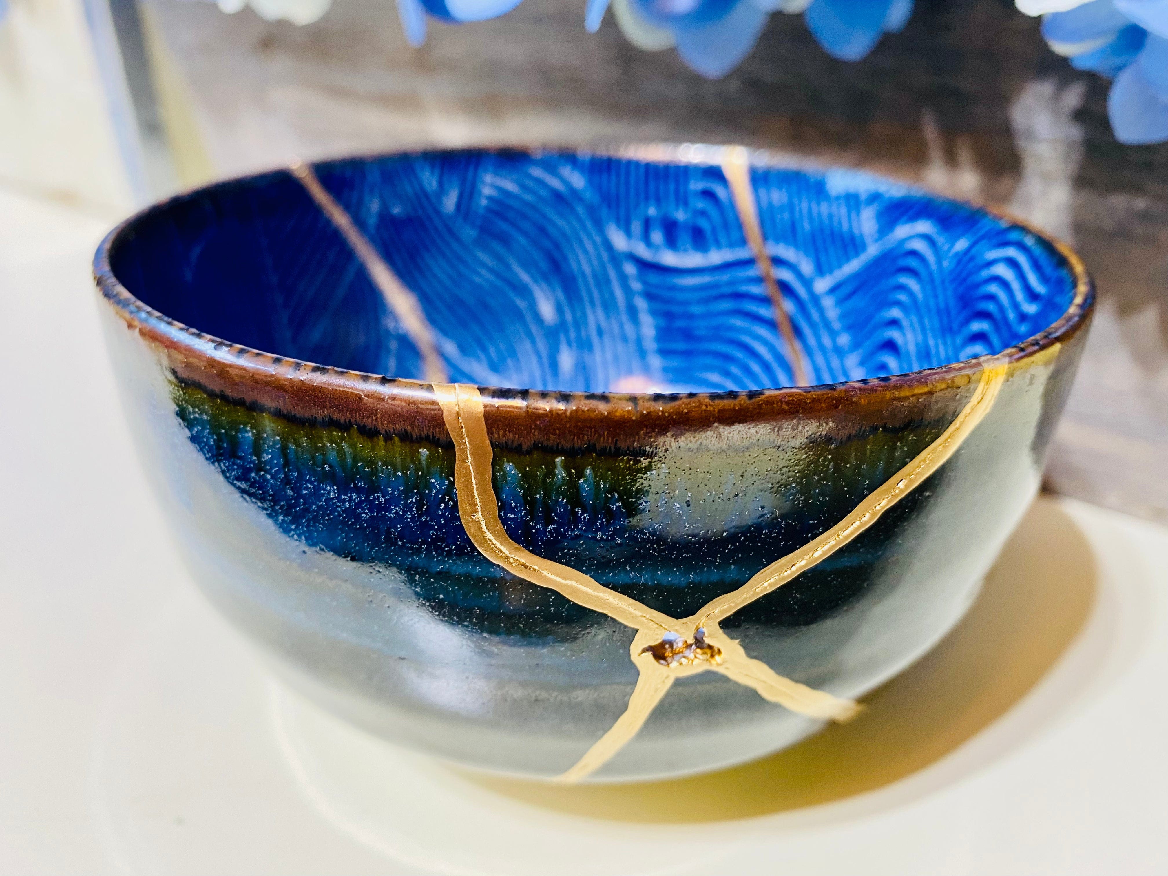 Kintsugi Repaired Inner Wave Bowl