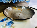 Kintsugi Bowl, Earth Stoneware Bowl, Minimalist, Handmade Home Decor, Kintsugi Gold Repair Art, Personalized Gifts, Mid Century Modern