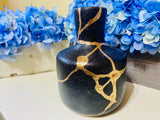 Kintsugi Black Stoneware Jar