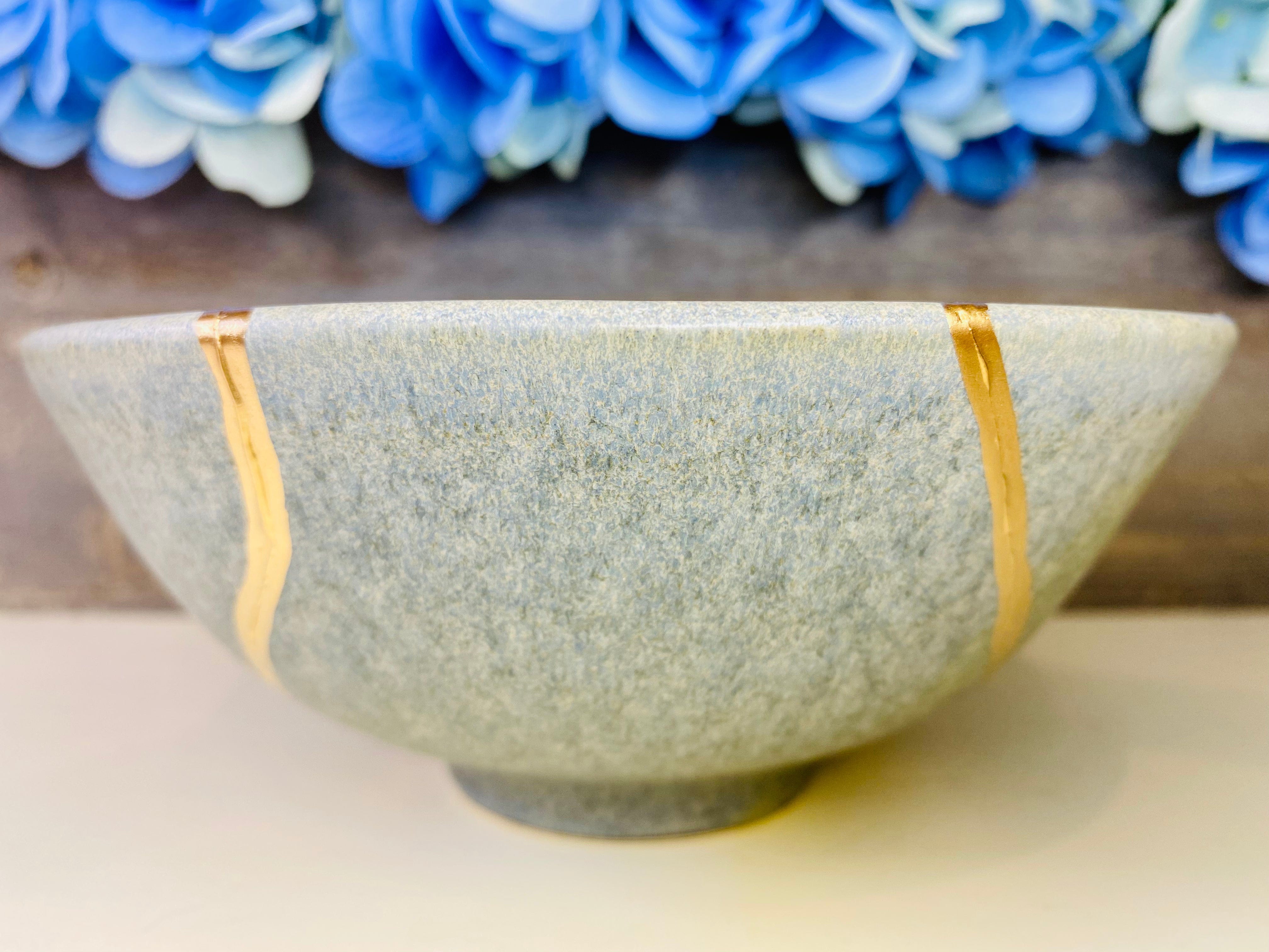 Kintsugi Bowl Glacial Grey Halo Pasta Bowl