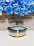 Kintsugi Repaired Sky Blue Sauce Dish