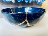 Kintsugi Repaired Blue Celestial Bowl