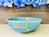 Kintsugi Bowls, Turkish Blue Bowl, Fine Art Ceramics, Minimalist Gifts, Room Decor, Personalized Gifts, Kintsugi Turkish Blue Bowl