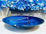 Kintsugi Gold Repair Ocean Deep Blue Bowl Large