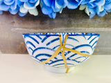Kintsugi Gifts, White Scale Bowl, Kintsugi Pottery, Japanese Decor, Minimalist, Kintsugi Bowls, Home Decor, Kintsugi White Wave Bowl