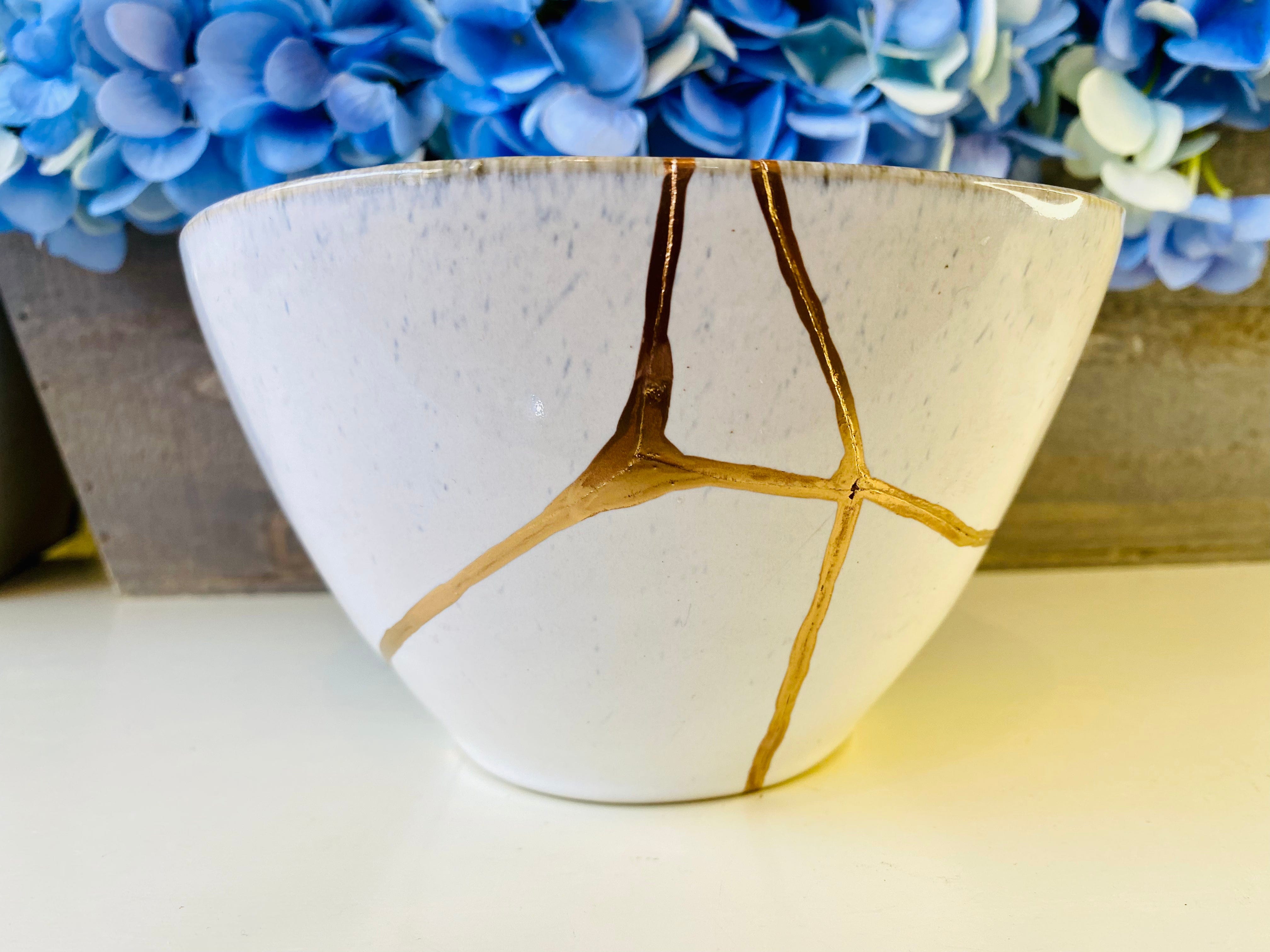 Kintsugi Reactive Swirl Bowl