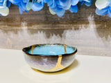 Kintsugi Repaired Sky Blue Sauce Dish