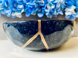 Kintsugi Repaired Blue Celestial Bowl