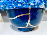 Kintsugi Ocean Blue Ramen Bowl Large