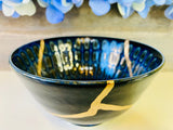 Kintsugi Blue Cobblestone Bowl