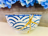 Kintsugi Gifts, White Scale Bowl, Kintsugi Pottery, Japanese Decor, Minimalist, Kintsugi Bowls, Home Decor, Kintsugi White Wave Bowl