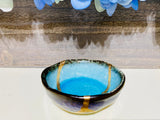 Kintsugi Repaired Sky Blue Sauce Dish