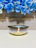 Kintsugi Repaired Sky Blue Sauce Dish