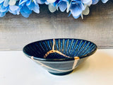 Kintsugi Dish, Kintsugi Gifts, Gifts for Her, Wedding Gifts, Home Gifts, Kintsugi Repaired Small Blue Lined Reactive Glaze Ring Dish