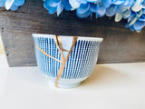 Kintsugi Repaired Small Blue Lined Teacup