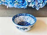 Kintsugi Repaired Blue and White Japanese Ring Bowl