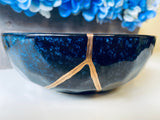 Kintsugi Repaired Blue Celestial Bowl