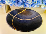Kintsugi Bowls, Black Wave Bowl, Kintsugi Pottery, Minimalist Gifts, Home Decor, Personalized Gifts, Wedding Gifts, Kintsugi Black Wave Bowl