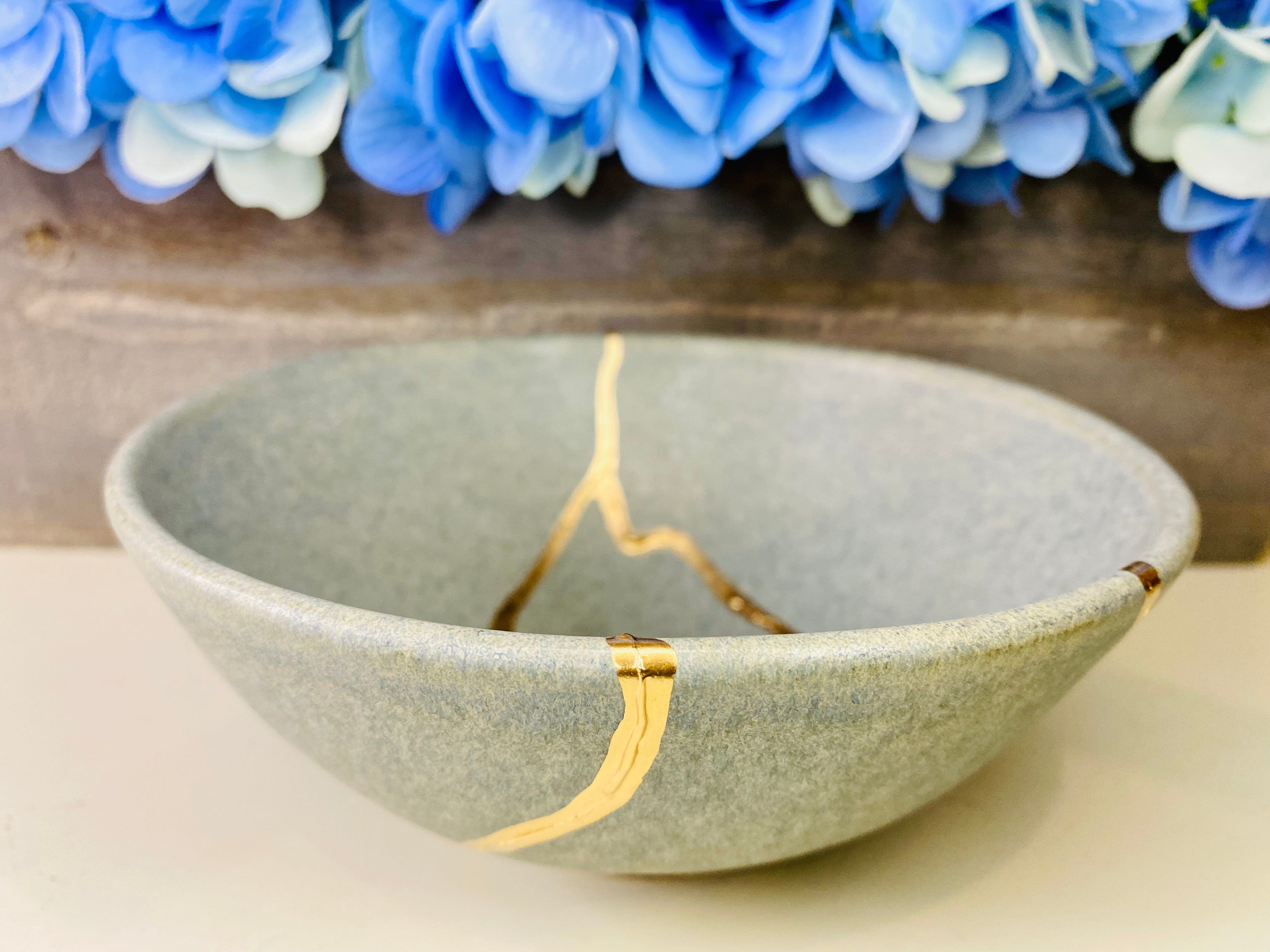 Kintsugi Bowl, Dragon Scale Japanese Teacup, Handmade Home Decor, Mini –  Kintsugi Generations