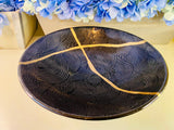 Kintsugi Bowls, Black Wave Bowl, Kintsugi Pottery, Minimalist Gifts, Home Decor, Personalized Gifts, Wedding Gifts, Kintsugi Black Wave Bowl