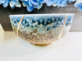 Kintsugi Bowl, Kintsugi Navy Blue Flow Bowl, Minimalist, Personalized Gifts, Home Decor, Kintsugi Kit, Kintsugi  AINAGASHI Blue Bowl