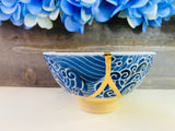 Kintsugi Bowls, Whale Bowl, Fine Art Ceramics, Japanese Decor, Kintsugi Pottery, Fathers Day Gifts, Wedding Gifts, Kintsugi White Whale Bowl